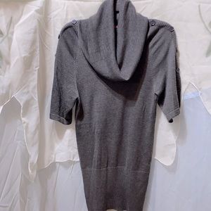 POPulation GREY MID-SLV COWL NK SWEATER DRESS SZ XXS